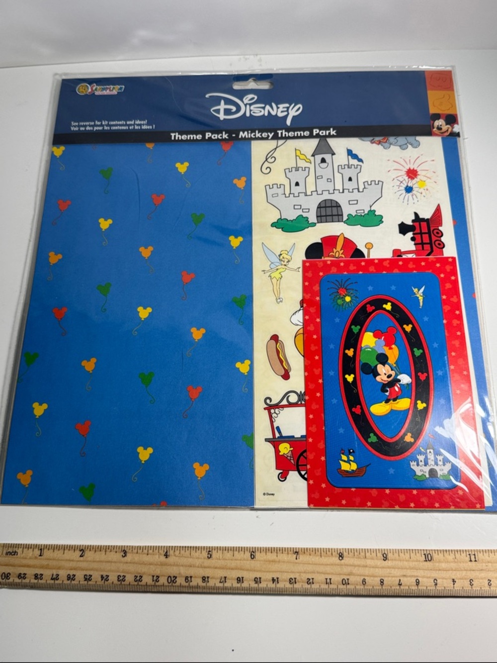 New sealed Sandylion Disney Mickey Theme Park scrapbook kit